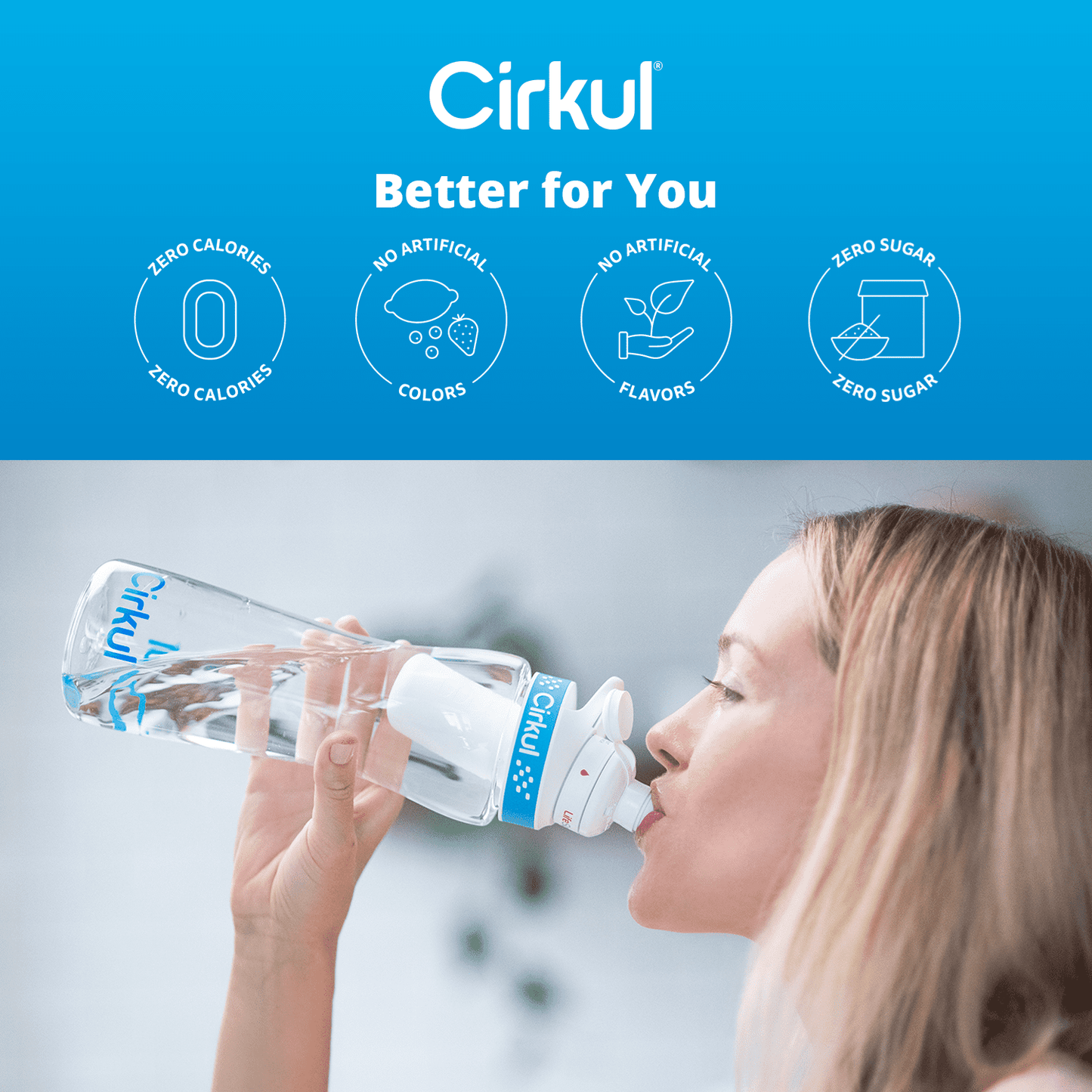 Cirkul GoSip Blue Raspberry Flavor Cartridge, Drink Mix, 1-Pack
