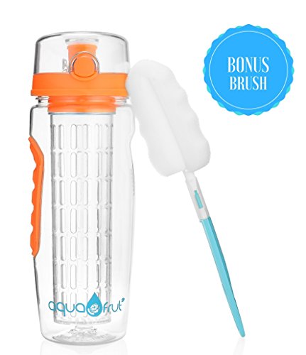 AquaFrut 32 OZ Fruit Infuser Water Bottle BPA-Free Fruit Infusion Sports Bottle