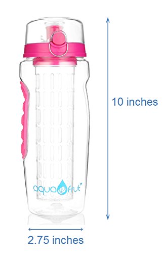 AquaFrut 32 OZ Fruit Infuser Water Bottle BPA-Free Fruit Infusion Sports Bottle