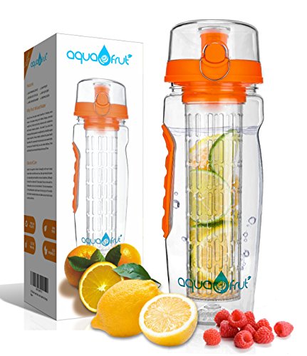 AquaFrut 32 OZ Fruit Infuser Water Bottle BPA-Free Fruit Infusion Sports Bottle