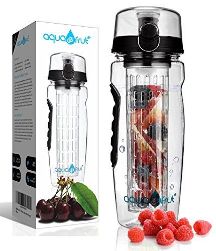 AquaFrut 32 OZ Fruit Infuser Water Bottle BPA-Free Fruit Infusion Sports Bottle